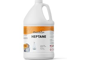 Chemboys Heptane (N-Heptane) –- High Purity Heptane Solvent for Botanical Oil Extraction - Industrial Non Polar Solvent for Cements, Ink - Made in USA - Gallon (128 fl oz)