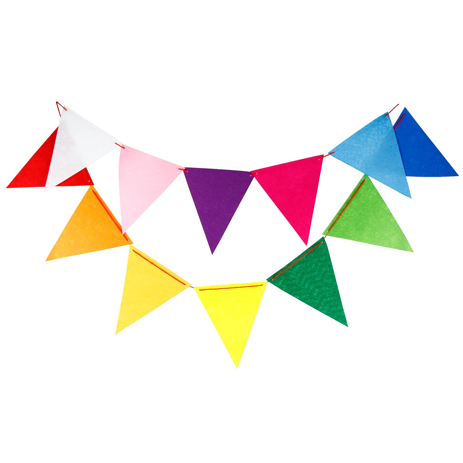 Amazon Com 3m Bunting Decor Non Woven Fabric 12 Triangle Flags