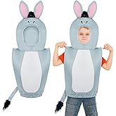 JenPen Christmas Nativity Donkey Costume for Kids Donkey Fancy Dress Role Play Animal Apparel Xmas Nativity School Play Child Size Halloween Costume for Unisex