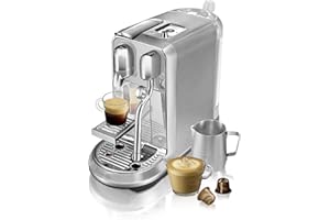 Nespresso Creatista Plus Single Serve Coffee and Espresso Machine by Breville, Stainless Steel