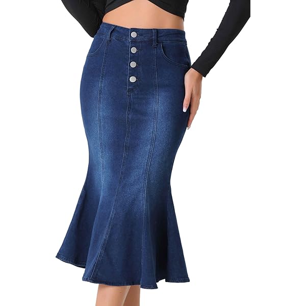 【Acka】denim mermaid skirt denim mermaid skirt – Acka online store