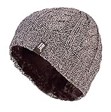 Heat Holders - Women's Thermal Fleece Cable Knit Winter Hat 3.4 Tog - One Size (Fawn)