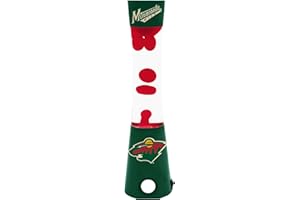 Sporticulture NHL Minnesota Wild 16.5" Magma Lamp with Ambient Light and Sound Enhancement - Merchandise Decor - Vibrant Home or Office Decoration & Fan Cave Essential