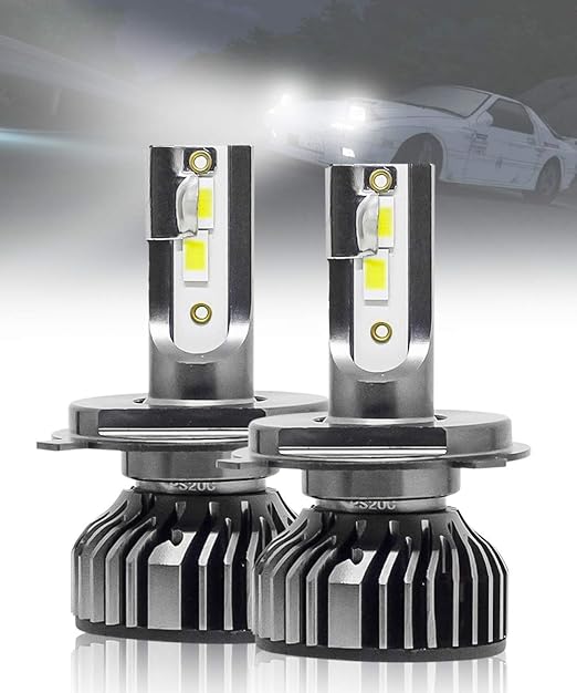 FABTEC Max5 H4 CREE Super White LED Light Source Plug &amp; Play Car Headlight Conversion Kit for Swift, Dzire, Baleno, Creta, Xcent, Figo and Hyundai