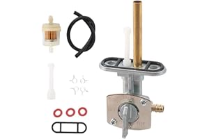 HIYANG Fuel Vavle Petcock Shut Off Tank Switch for Yamaha TTR 90 125 225 230 250 Timberwolf Bear Tracker Big Bear 250 Grizzly Raptor Warrior Wolverine Moto 4 350 Suzuki Quadsport 400 Kawasaki KLF 300