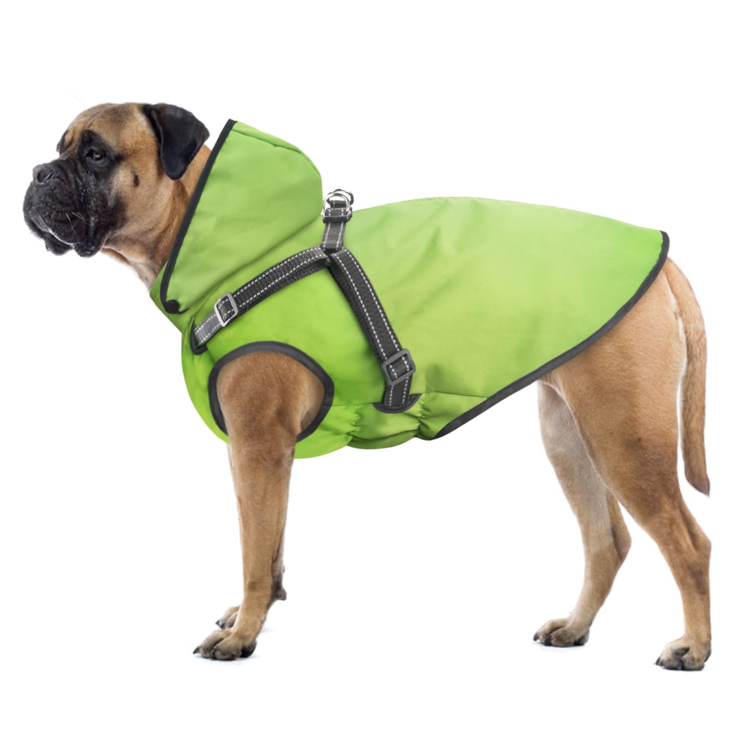 Mosucoirl Dog Raincoat & Hoodie - Waterproof, Reflective, Adjustable Rain Jacket for Small to Large Dogs & Puppies