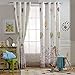 Melodieux Hot Air Balloon Window Thermal Insulated Grommet Top Curtains for Kids Room, 52 by 84 inch, Cream White (1 Panel)