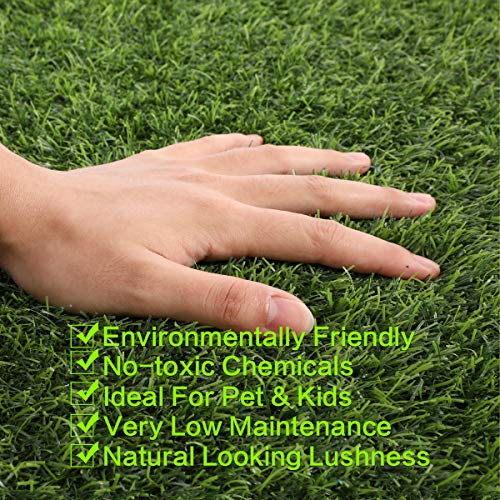 Cosyzone Artificial Grass Synthetic Turf Rug Lawn Mat Pad for Dog Pet Indoor Outdoor Landscape Patio (4.9ft x 3.28ft=16 Sqaure ft)