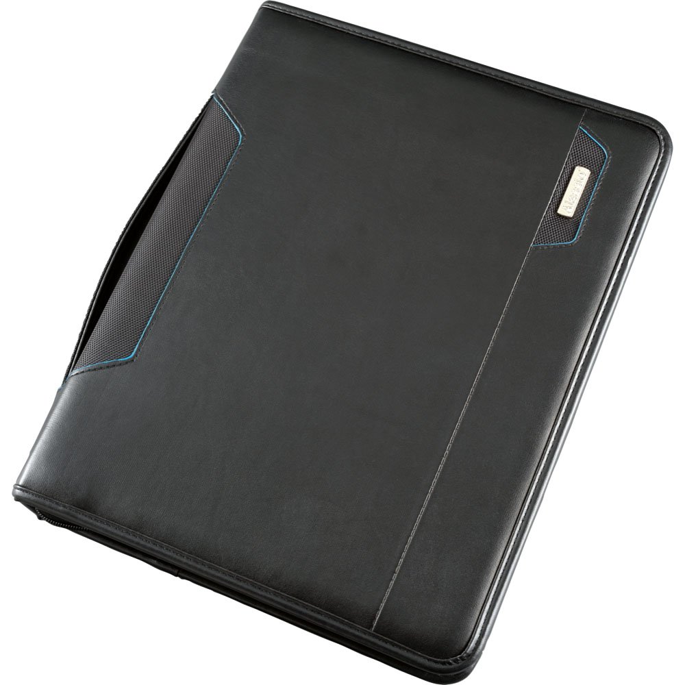 Alassio TabletPC Salerno A4 Organiser Black Faux Leather