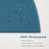 OHMO Silicone Cat Dog Food Mat Teal 46x25 cm Non-Slip Waterproof view 4