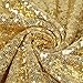 TRLYC 20Ft W by 10FT H Gold Sequin Backdrop Curtain for Wedding Halloween Thanksgiving Day Christmas