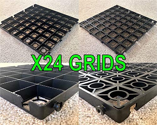 X24 cm Grids hierba Grid (6 metros cuadrados) – plástico ...