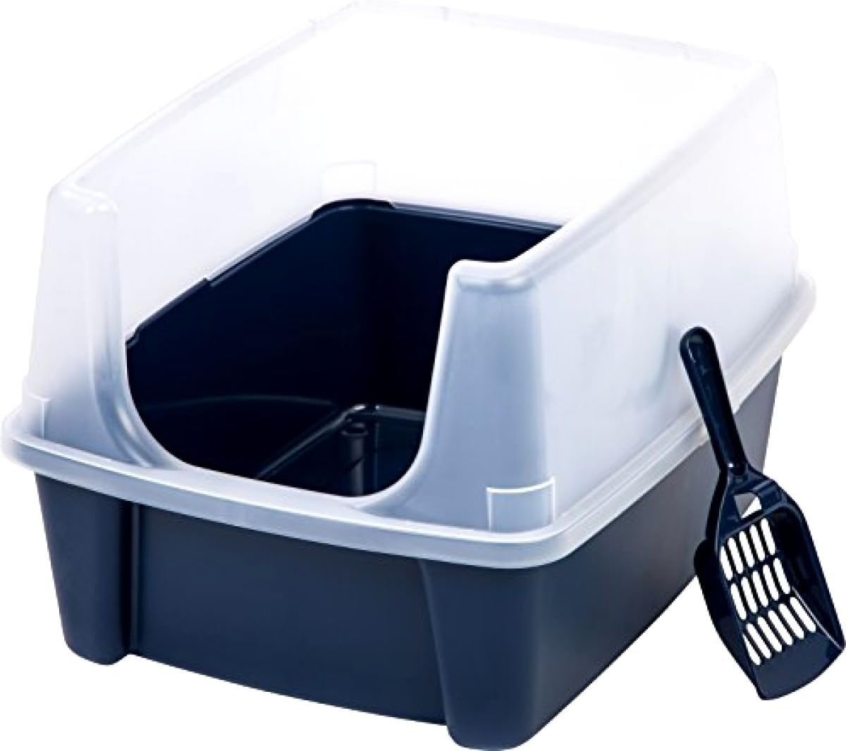 Themost Shop Pet Cat Kitty Open Top Cats Litter Box with Shield and Scoop Tidy :New