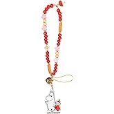 iFace Moomin Beaded Wristlet Universal Charm Strap – Cute Wrist Strap for Cell Phone Camera Keys AirPods