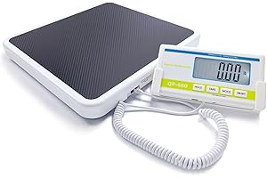 FAFAGLGL Physician Scale(660 lb) ，Medical Floor Scale for Body Weight，KG/LB/LB:OZ Three Units, 12.5" x 12.9" Platform， Heavy Duty Medical Grade Physician Scale in Home, Hospital and Weight Loss