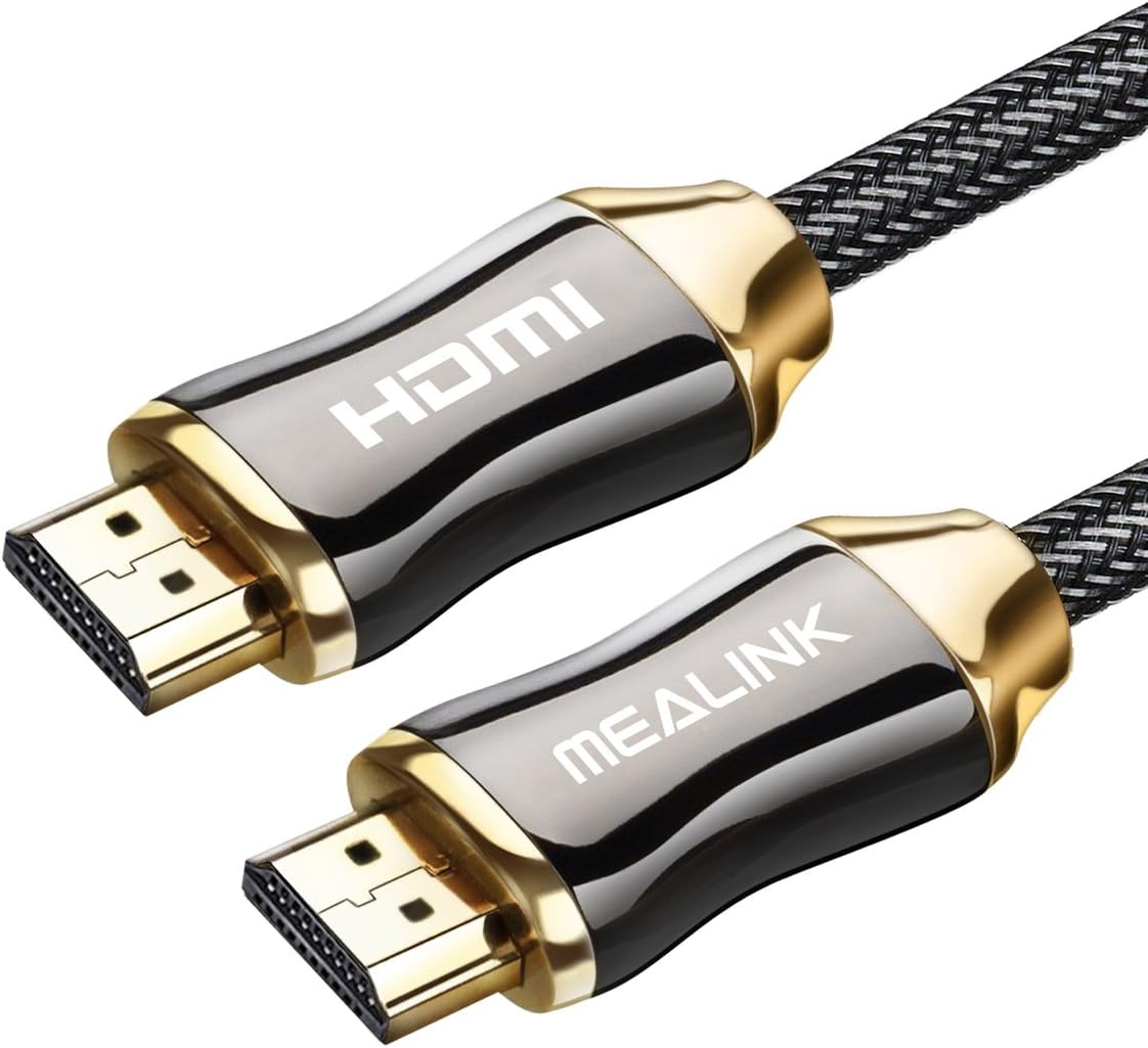 MEALINK HDMI 2.0 Cable, 15 Ft/4.5 M High-Speed HDMI Lead, Supports 4K 2160p,High Speed Pro Series,Nylon Braided,Gold Plated Connector for PS4,PS3,Xbox,Mac,HDTV,Projector