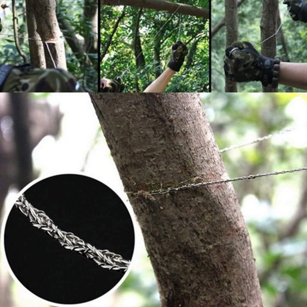 Wire saw 2 Packs Steel Survival Wire saw Pocket Wire Saw for Outdoors Emergency Survival kit Gear Hunting Hiking - Image 3