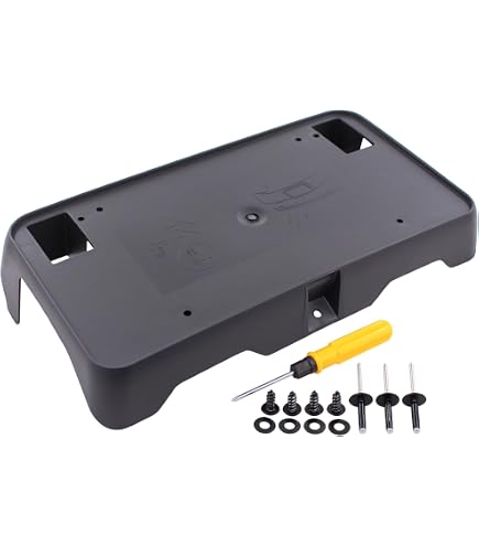 Front License Plate Bracket For Chevy Silverado 2014-2018 | No-Drill Mounting | ABS Plastic - View #9