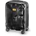 CRASH BAGGAGE Icon - 27 Inch Rolling Carry On Suitcase with 4 Spinner Wheels, Hardside Polycarbonate Travel Luggage, Lightweight, Interior Pockets, Airline Approved Lock, 35L - Small/Black