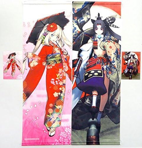 Amazon Cグッズ Fate Grand Order B2半裁和風タペストリーセット イラストカード付き 牛若丸 マリー アントワネット アニメ 萌えグッズ 通販