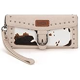 Montana West X Wrangler Womens Wallet Western Wristlet for Women Large Rfid Wallet with Detachable Credit Card Holder
