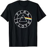 Official Pink Floyd Prism Circle Logo Rock Band Music Retro T-Shirt