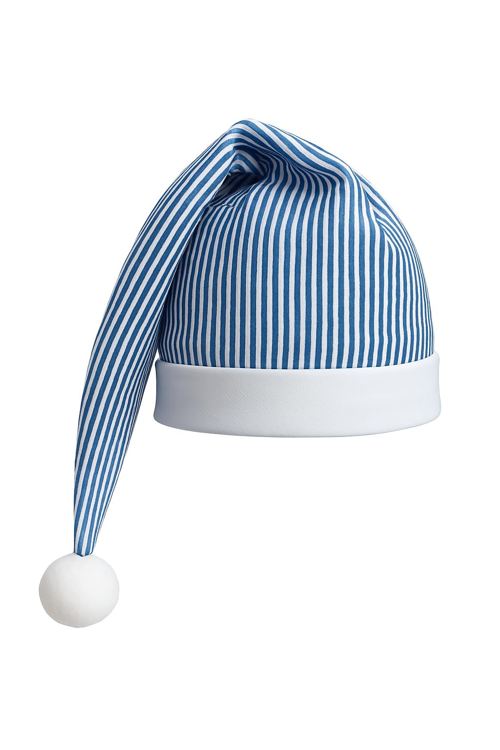 The Dragons Den Wee Willy Winkie Winky Long Hat Victorian Night Cap Fancy Dress [Adult Size] Blue, White