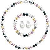 Pttozan Pearl Necklaces for Women,8mm Pearl