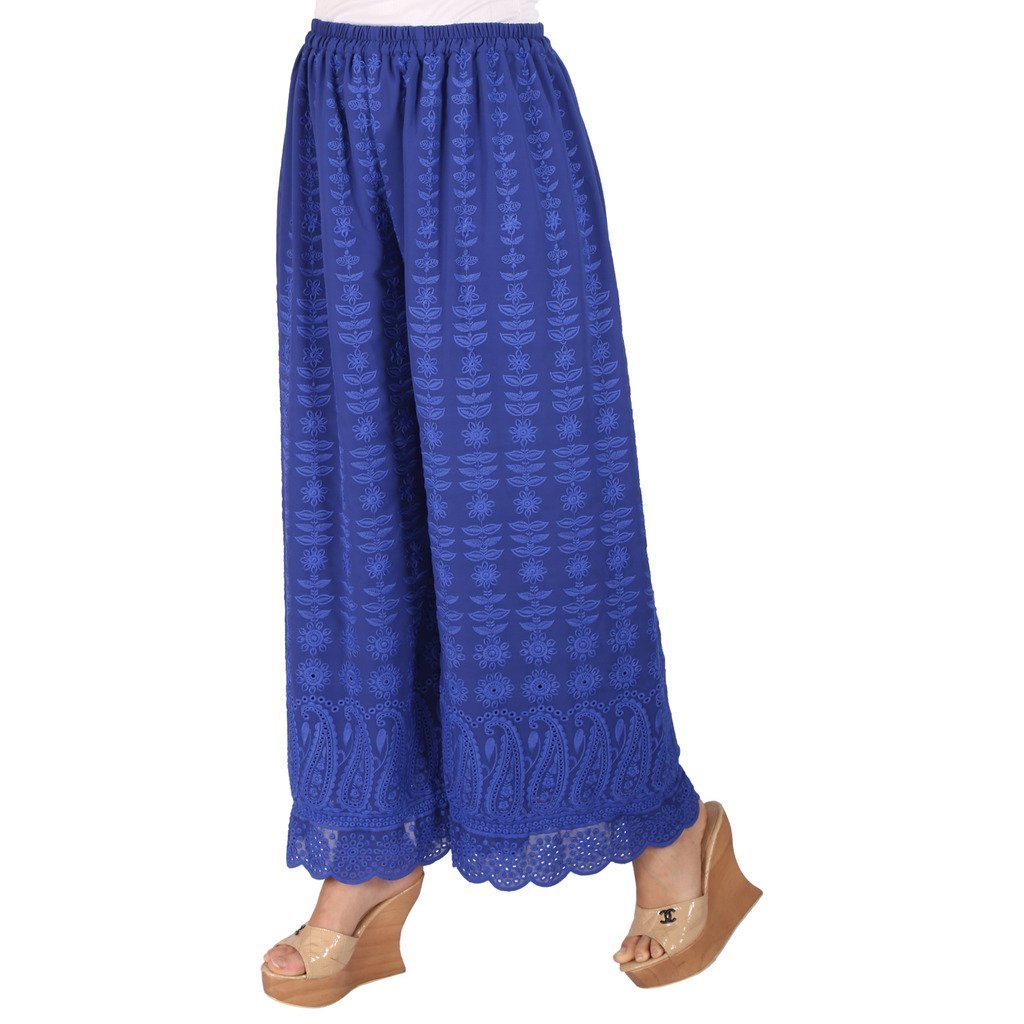 ayesha creations womens cotton chikan afghani palazzo pants from