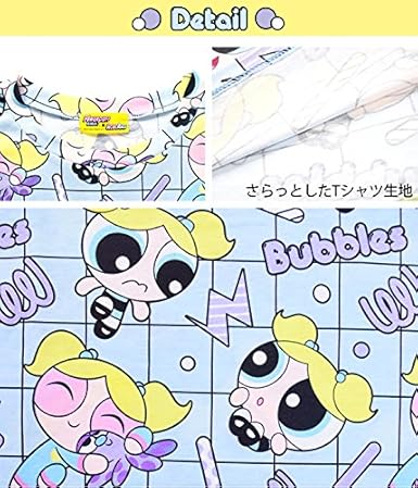 Amazon エーシーディーシーラグ Acdc Rag 90sバブルスtワンピ パワーパフガールズ 原宿系 ゆめかわいい 総柄 Tシャツ カットソー 通販