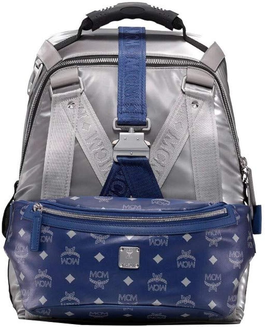 mcm nylon backpack