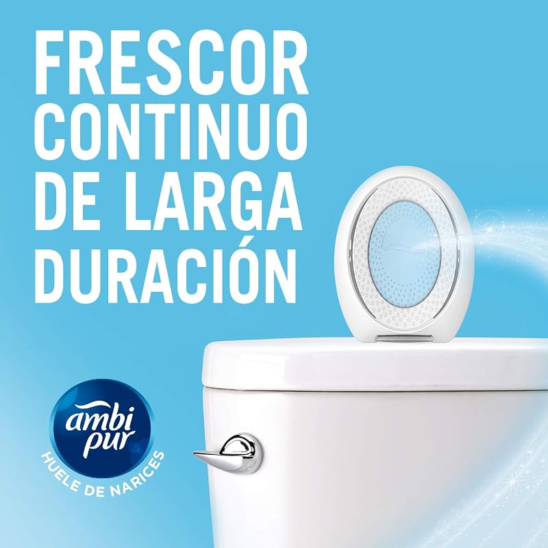 Ambi Pur Baño Ambientador Continuo Aroma a Limpio 8 Unidades