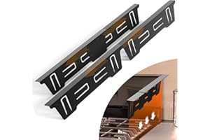 BSTTEK 2 Pack Expandable Stainless Steel Stove Gap Covers (13.8"-27.6"), Retractable Fill the Gap Between Stove & Counter Top with Heat Resistant Range Trim & Guard, Slide-in Seamless Kitchen Accessory Kit