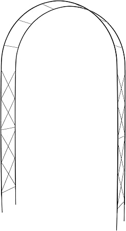 Kadax Rosenbogen Gartenbogen Fur Kletterpflanzen Rosen Garten Pergola Pulverbeschichteter Stahl Gartenlaube Wetterfest Rankhilfe Torbogen Spalier Deko Schwarz 40 X 150 X 255 Cm Amazon De Garten