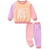 Toddler Baby Girl Clothes Long Sleeve Crewneck Sweatshirt with Pants Spring Fall Winter Outfits