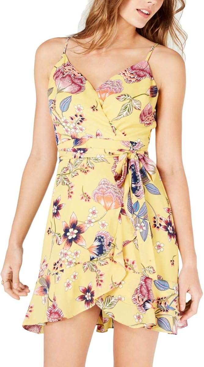 juniors yellow dress