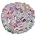 53 Pcs Cute Pink Teen Girl Decal Stickers for Laptop and Water Bottles,Waterproof Durable Trendy Vinyl Laptop Decal Stickers Pack for Teens, Water Bottles, Computer, Travel Case (Pink Lady)