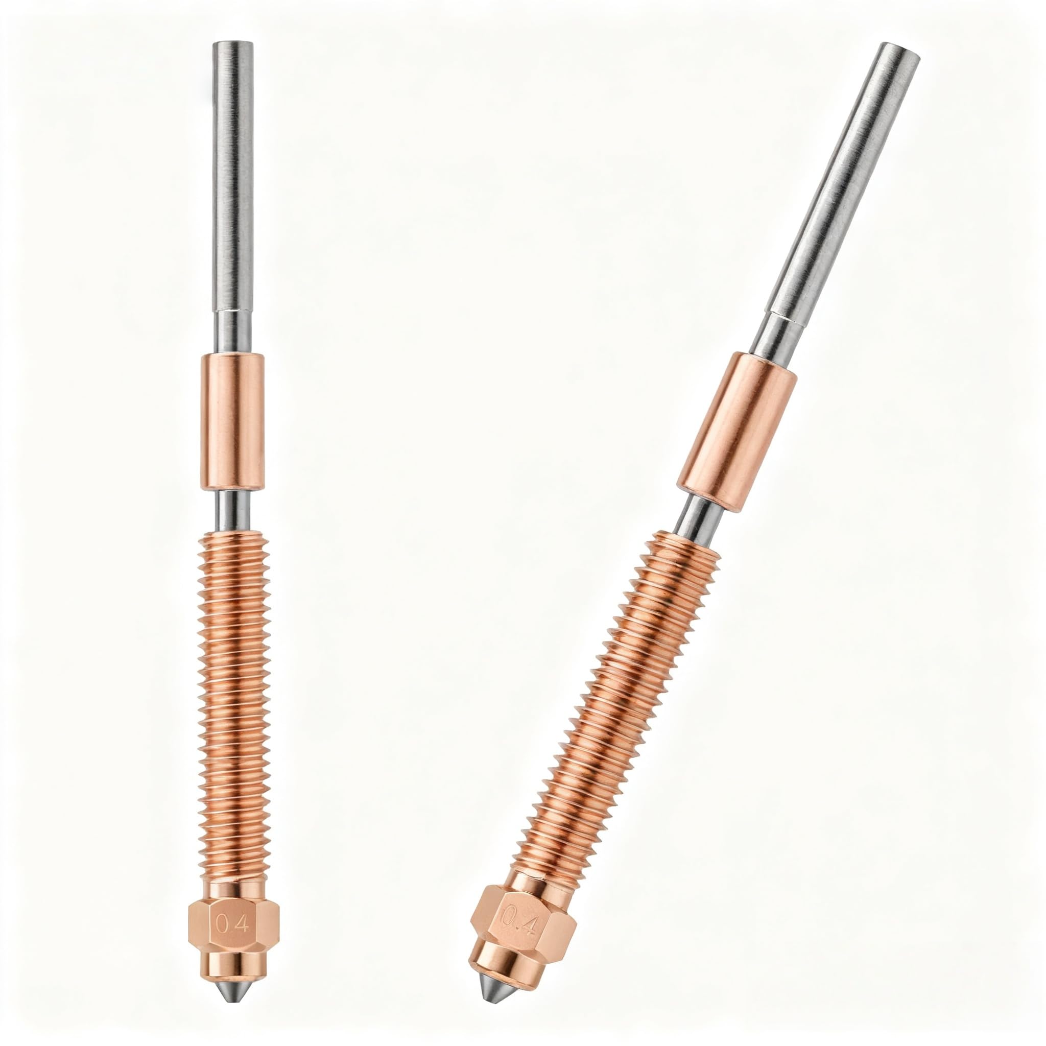 Photo 1 of 2 Pack K2 Plus Hardened Steel Nozzle - High Performance 0.4mm Nozzle Kit - Wear & Clog Resistant for High-Temp & Abrasive Filaments (PLA, PETG, TPU, Carbon Fiber)