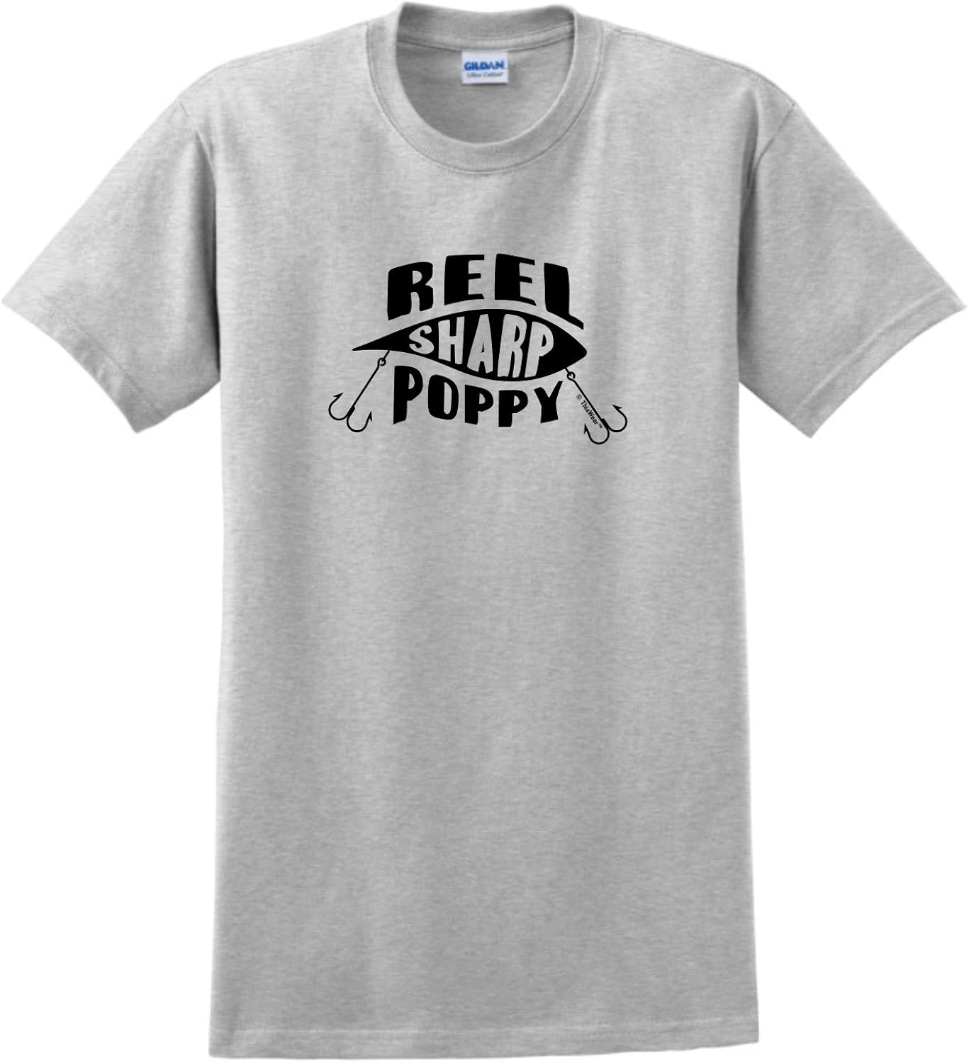 Reel Sharp Poppy Fishing Lure TShirt Clothing