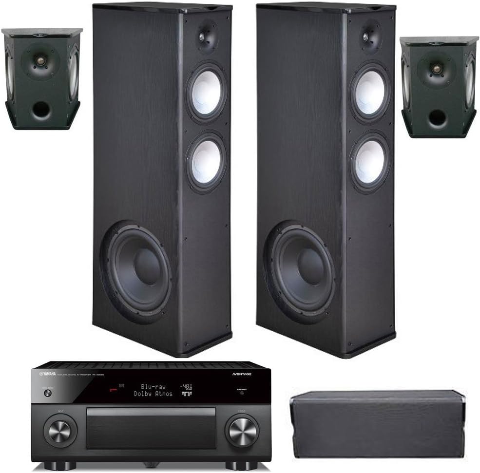 Premier Acoustic PA8.12, PA-8C, PA-8S with Yamaha Aventage RX-A3060 Receiver