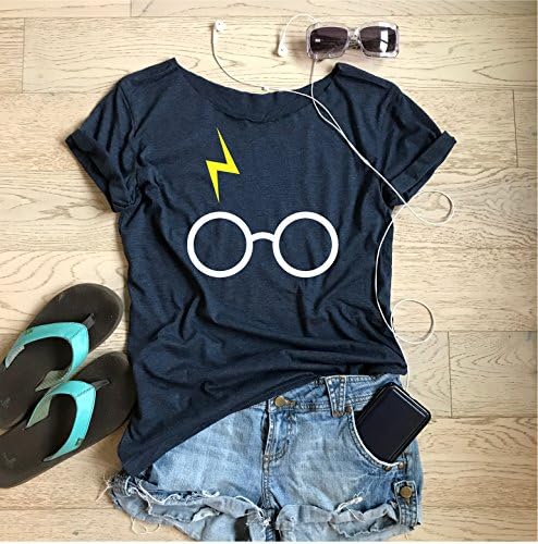 Harry Potter . Glasses With Thunder Bolt. Unisex Fit. Made To Order. Disney Inspired Shirt. Equivalent to Unisex fit. Disney Trip T Shirt. Wide Neck. Relaxed Fit. DO NOT SIZE UP.