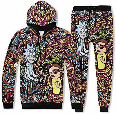 KovLee Cosmos NEW New Fashion Men/Womens 3d Hooded Sweatshirts Anime 3d print Pant+Hoodies Sets 1 XL