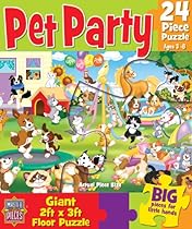 MasterPieces Pet Party Giant Kids Floor Puzzle, 24-Piece