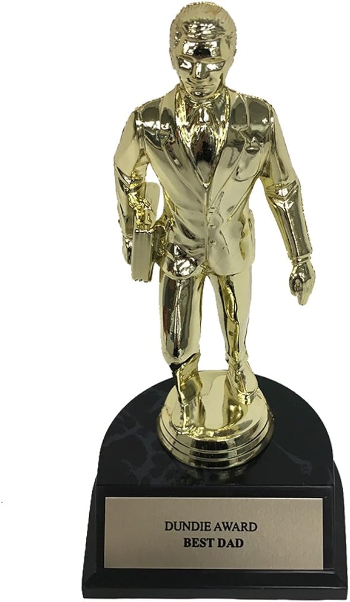 My Party Shirt Best Dad Dundie Award Trophy : Clothing