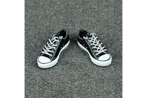 HiPlay 1/6 Scale Figure Shoes, Sneakers, Boots, High-Heeled Shoes for 12 inch Female Action Figure Phicen/TBLeague ACC023(Black)