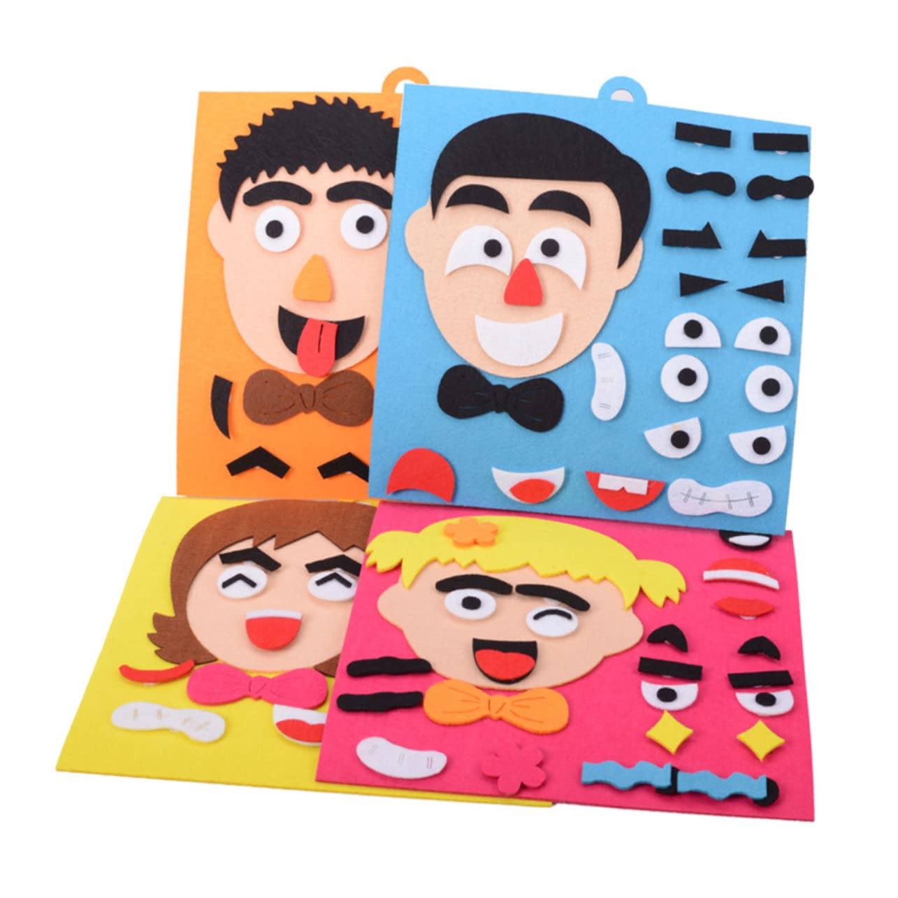 Toyvian 1pc Jigsaw Puzzles Toys Facial Puzzle Face Changing Family Preschool Toys Kids Moods Emotions for Toddlers Toy Educational Manual Child Sticker