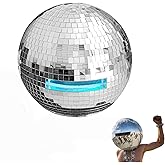 PGADYH Sparkling disco helmets, eye-catching disco ball caps, suitable for adult disco ball shaped costumes at holiday gatherings and nightclubs