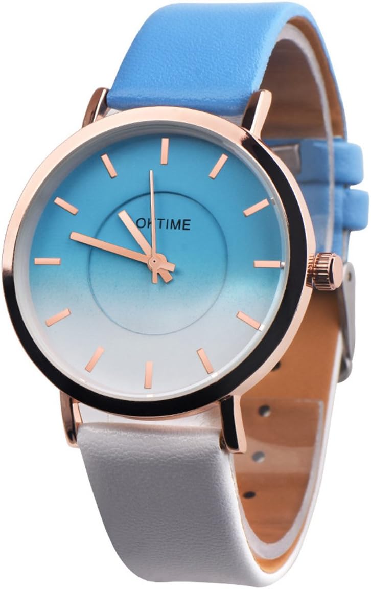 COOKI Women Rainbow Watches Female Watches Lady Watches Watches Leather Watch-H15