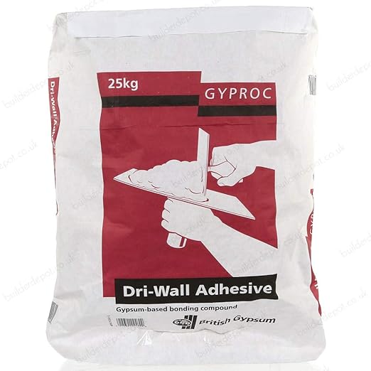 20 x 25kg BG Gyproc Plasterboard Adhesive Board Adhesive Dri/Dry Wall Amazon.co.uk DIY & Tools
