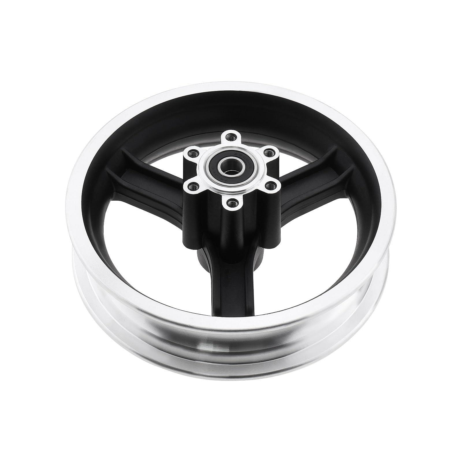 Photo 1 of SING F LTD 1PC 10 Inch Electric Scooter Aluminium Alloy Front Wheel Disc Brake Hub Compatible with Kugoo M4 Scooter Wheel Repair Parts 67.5x165mm